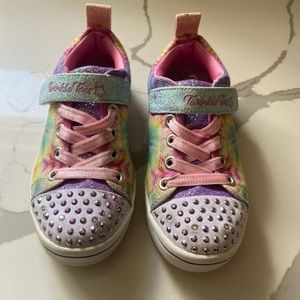 Girls Little Kid Skechers Light up Shoes size 10.5
